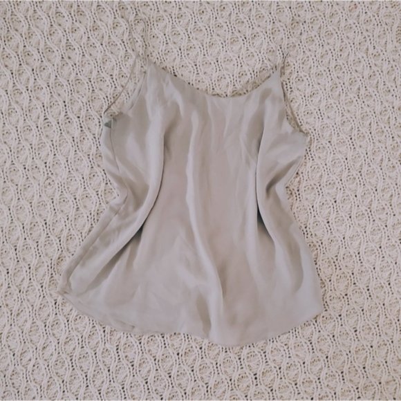 ARITZIA BABATON Light Taupe "Galen" Mesh Lining Camisole Tank Top- S - Picture 9 of 13